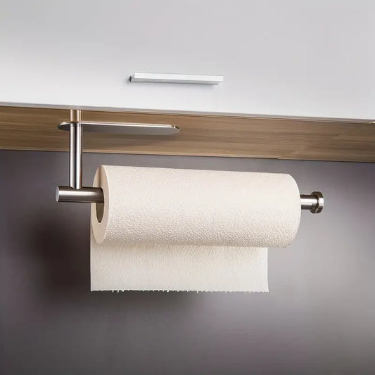 Edelstahl Küchenrollenhalter STAHLIO für Küche und Badezimmer Halter Küchenpapier silber