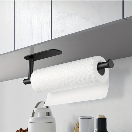 Edelstahl Küchenrollenhalter STAHLIO für Küche und Badezimmer Halter Küchenpapier schwarz